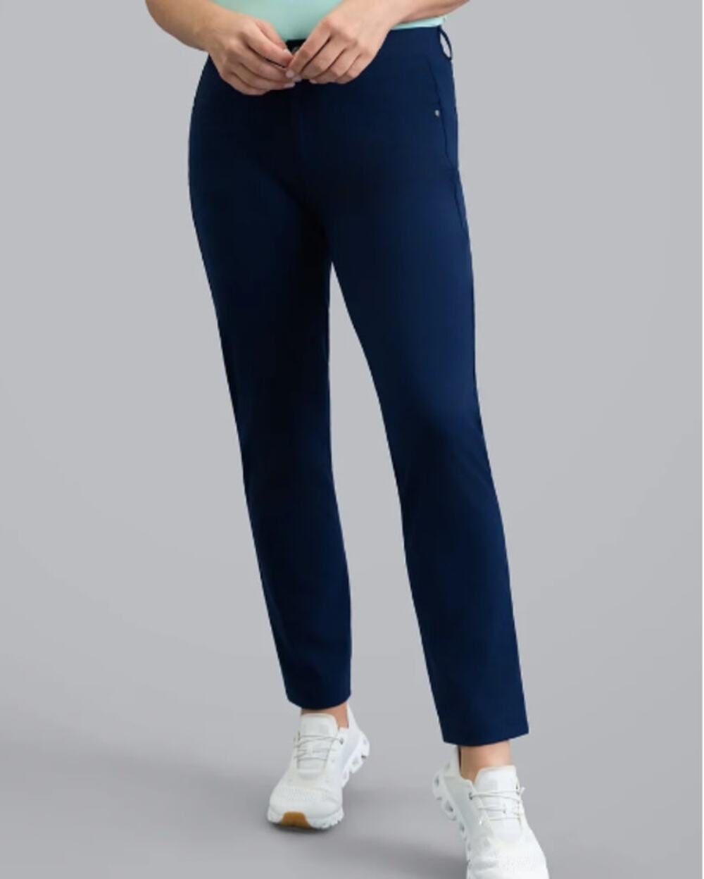 IBKUL Women's 5 Pocket Golf Pants S Navy UPF 50+ Cooling Stretch Performance